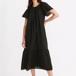 Madewell Embroidered Smocked midi dress S